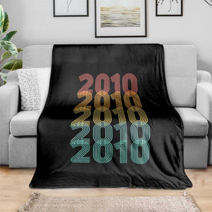 16th Birthday Throw Blanket Vintage 2010 Retro 16 Years Old Birthday