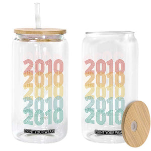 16th Birthday Glass Can Vintage 2010 Retro 16 Years Old Birthday