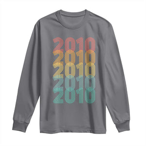 16th Birthday Long Sleeve Shirt Vintage 2010 Retro 16 Years Old Birthday