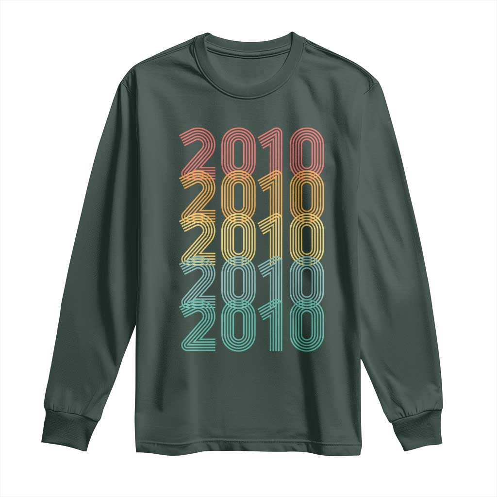 16th Birthday Long Sleeve Shirt Vintage 2010 Retro 16 Years Old Birthday