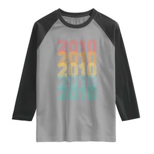 16th Birthday Raglan Shirt Vintage 2010 Retro 16 Years Old Birthday