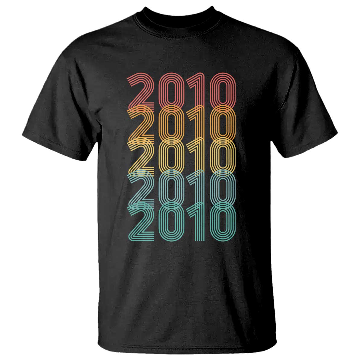 16th Birthday T Shirt Vintage 2010 Retro 16 Years Old Birthday TS11 Black Print Your Wear