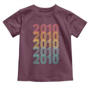 16th Birthday Toddler T Shirt Vintage 2010 Retro 16 Years Old Birthday