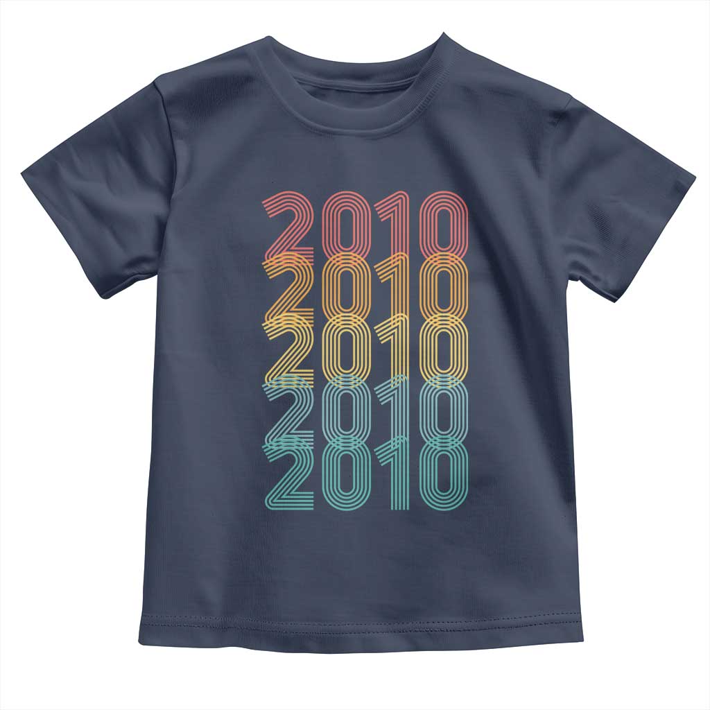 16th Birthday Toddler T Shirt Vintage 2010 Retro 16 Years Old Birthday