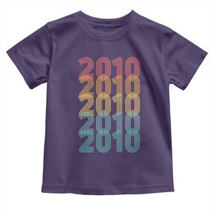 16th Birthday Toddler T Shirt Vintage 2010 Retro 16 Years Old Birthday