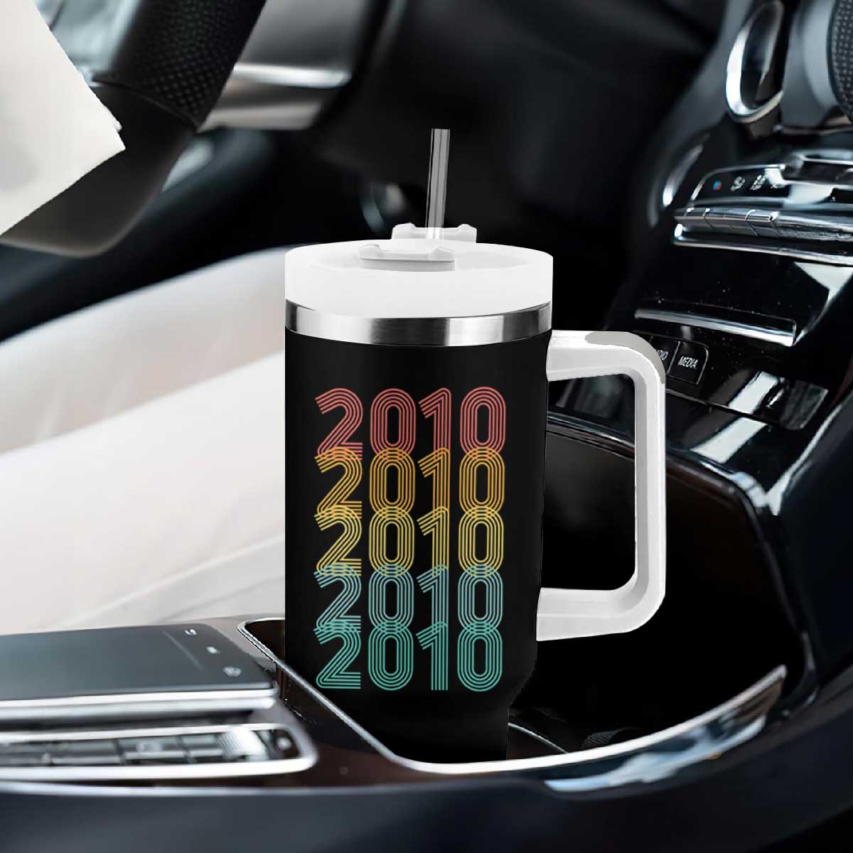 16th Birthday Tumbler With Handle Vintage 2010 Retro 16 Years Old Birthday