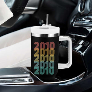 16th Birthday Tumbler With Handle Vintage 2010 Retro 16 Years Old Birthday