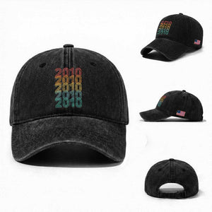 16th Birthday Washed Cotton Baseball Cap Vintage 2010 Retro 16 Years Old Birthday