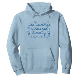 The Summer I Turned Thirty Funny 30th Birthday Est 1996 Hoodie Summer Coastal Birthday Seashell Bow