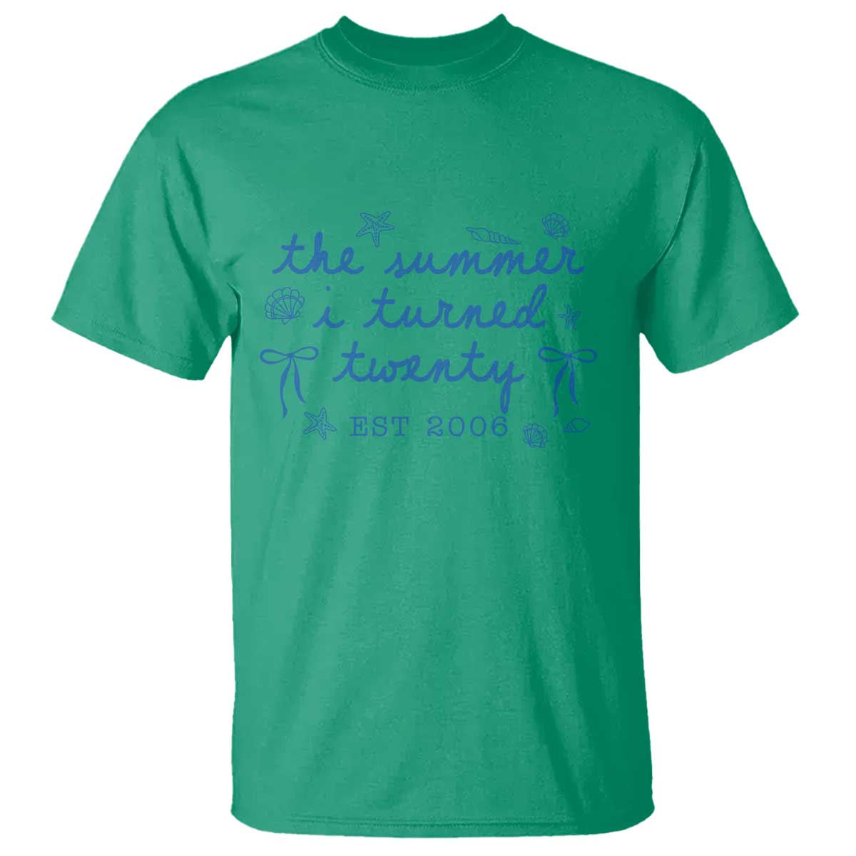 The Summer I Turned Thirty Funny 30th Birthday Est 1996 T Shirt Summer Coastal Birthday Seashell Bow