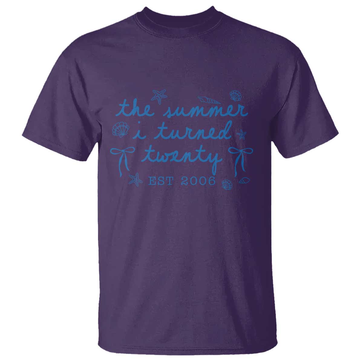 The Summer I Turned Thirty Funny 30th Birthday Est 1996 T Shirt Summer Coastal Birthday Seashell Bow
