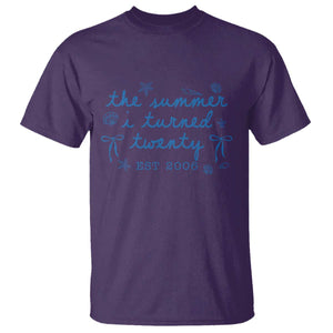 The Summer I Turned Thirty Funny 30th Birthday Est 1996 T Shirt Summer Coastal Birthday Seashell Bow