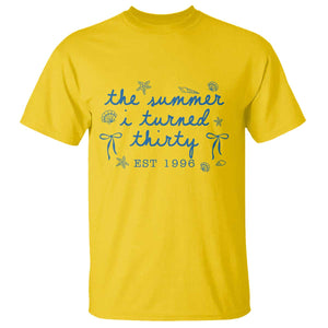 The Summer I Turned Twenty Funny 20th Birthday Est 2006 T Shirt Summer Coastal Birthday Seashell Bow