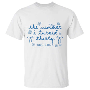 The Summer I Turned Twenty Funny 20th Birthday Est 2006 T Shirt Summer Coastal Birthday Seashell Bow