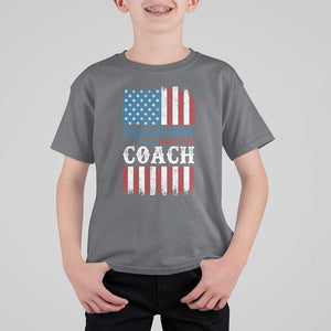 Harris Walz T Shirt For Kid Prosecutor And The Coach 2024 Vintage American Flag TS11 Charcoal Print Your Wear