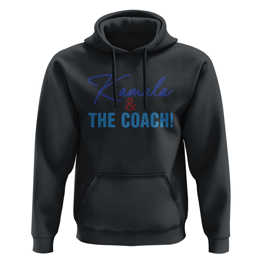 Harris Walz 2024 Hoodie Kamala And The Coach US Presidential Election TS11 Black Print Your Wear