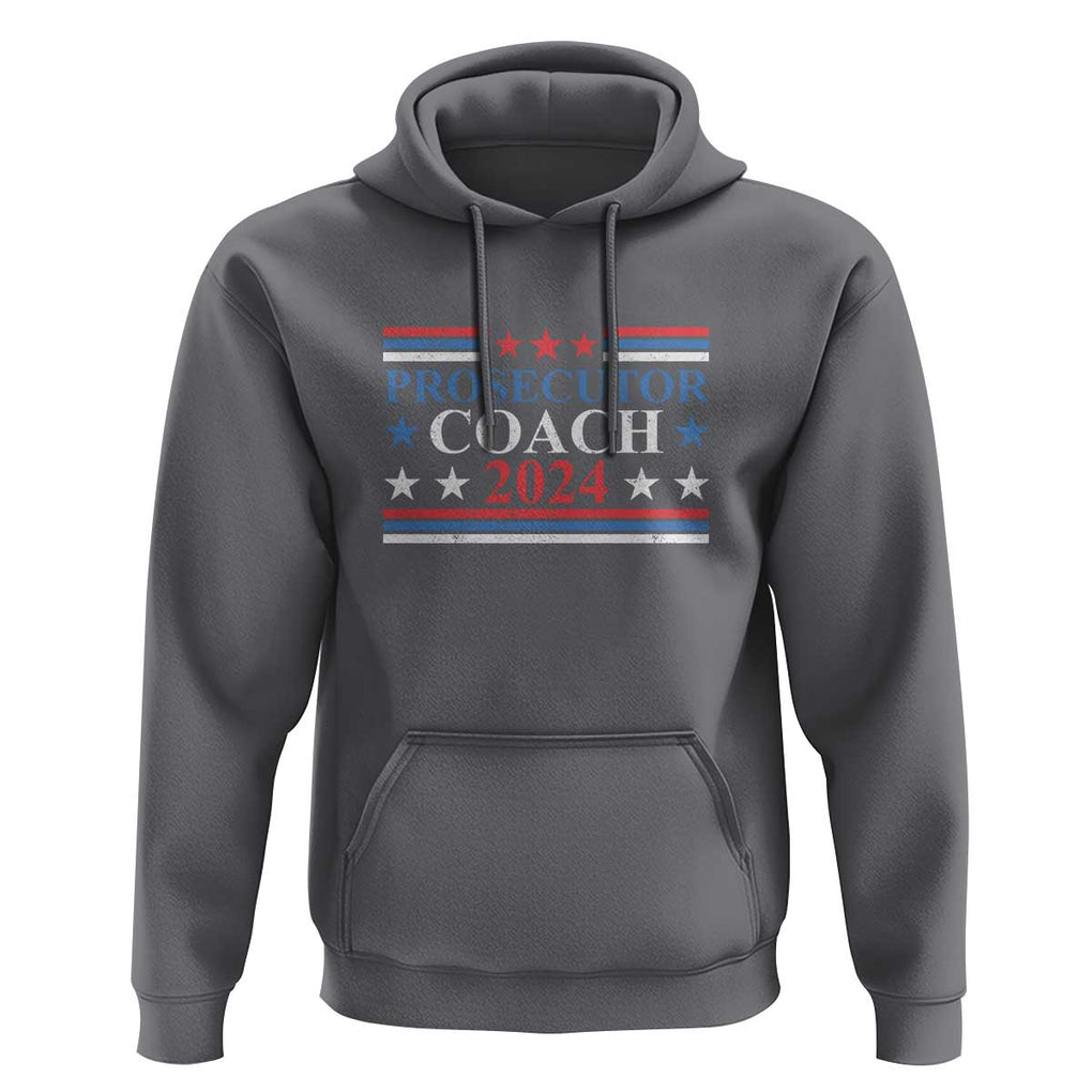 Harris Walz Hoodie Prosecutor Coach 2024 Presidential Election TS11 Charcoal Print Your Wear