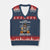 Funny I Like Murder Shows Comfy Clothes And Maybe 3 People V-Neck Knit Sweater Vest Halloween Skeleton TS11 Navy Red Print Your Wear