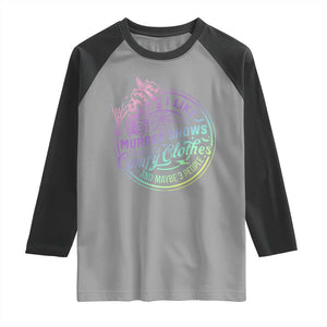 Funny I Like Murder Shows Comfy Clothes And Maybe 3 People Raglan Shirt Crime Show Lover TS11 Sport Gray Black Print Your Wear