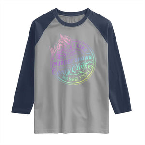 Funny I Like Murder Shows Comfy Clothes And Maybe 3 People Raglan Shirt Crime Show Lover TS11 Sport Gray Navy Print Your Wear