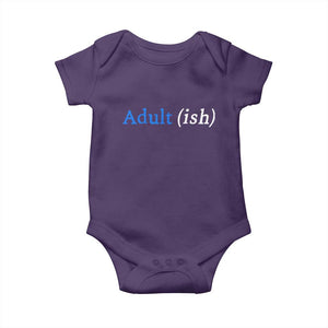 Funny Adultish Adult Sarcasm 18th Birthday Baby Onesie TS11 Purple Print Your Wear