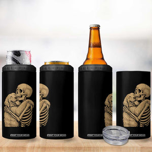 Skeleton Hugging Dog Halloween Dog Lover 4 in 1 Can Cooler Tumbler TS11 Print Your Wear