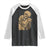 Skeleton Hugging Dog Halloween Dog Lover Raglan Shirt TS11 Black White Print Your Wear