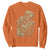 Skeleton Hugging Dog Halloween Dog Lover Sweatshirt TS11 Orange Print Your Wear