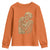 Skeleton Hugging Dog Halloween Dog Lover Youth Sweatshirt TS11 Orange Print Your Wear