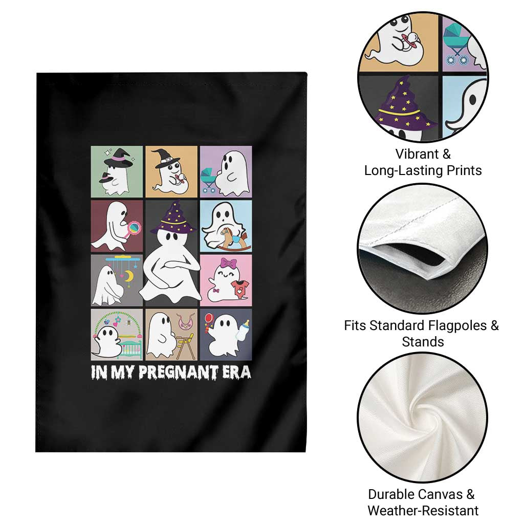 Halloween Pregnancy Reveal Garden Flag In My Pregnant Era Maternity Ghost TS11 Print Your Wear