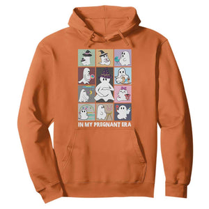 Halloween Pregnancy Reveal Hoodie In My Pregnant Era Maternity Ghost TS11 Orange Print Your Wear