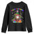 Funny Christmas In Mexico Youth Sweatshirt Feliz Navidad Sombrero Santa Xmas Tree TS11 Black Print Your Wear