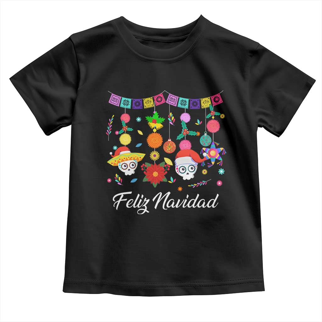 Feliz Navidad Baby Shirt Funny Christmas In Mexico Sugar Skull Pinata Star TS11 Black Print Your Wear