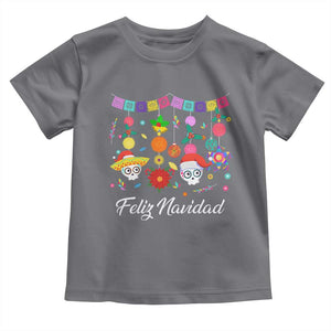 Feliz Navidad Baby Shirt Funny Christmas In Mexico Sugar Skull Pinata Star TS11 Charcoal Print Your Wear