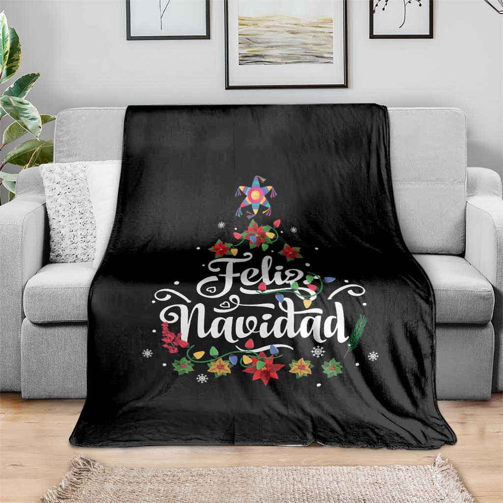 Christmas In Mexico Throw Blanket Feliz Navidad Pinata Star Xmas Tree TS11 Print Your Wear