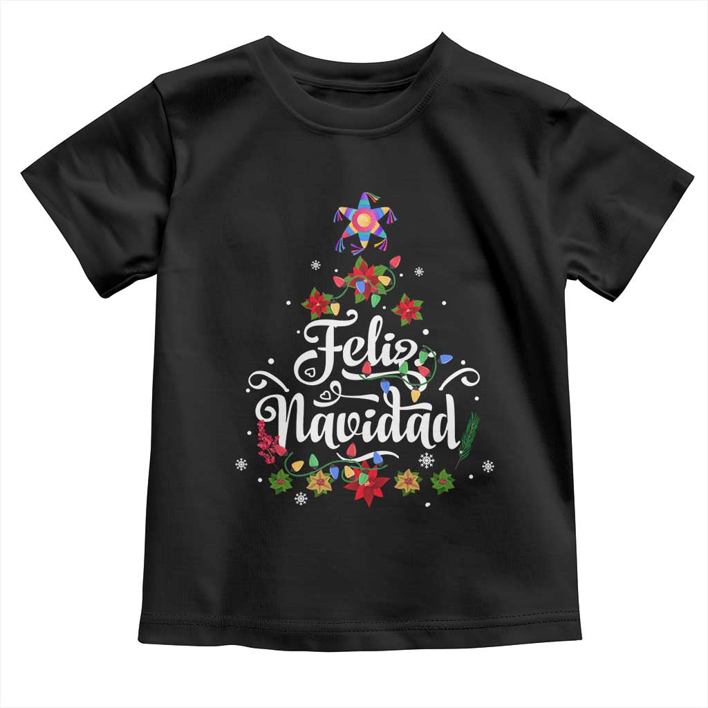 Christmas In Mexico Baby Shirt Feliz Navidad Pinata Star Xmas Tree TS11 Black Print Your Wear