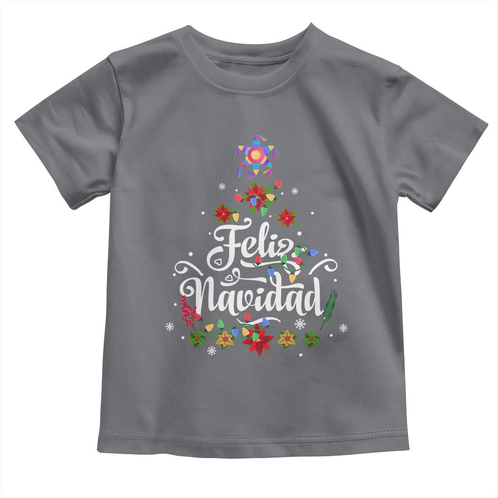 Christmas In Mexico Baby Shirt Feliz Navidad Pinata Star Xmas Tree TS11 Charcoal Print Your Wear
