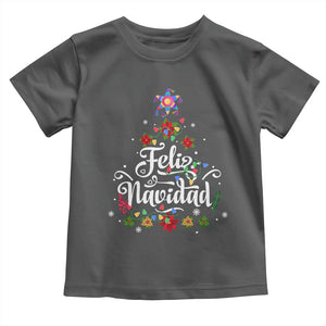 Christmas In Mexico Baby Shirt Feliz Navidad Pinata Star Xmas Tree TS11 Dark Heather Print Your Wear