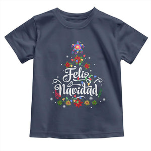 Christmas In Mexico Baby Shirt Feliz Navidad Pinata Star Xmas Tree TS11 Navy Print Your Wear