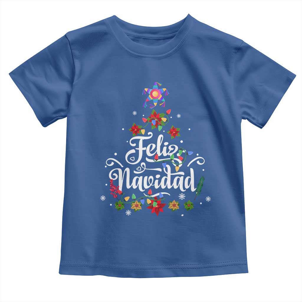 Christmas In Mexico Baby Shirt Feliz Navidad Pinata Star Xmas Tree TS11 Royal Blue Print Your Wear