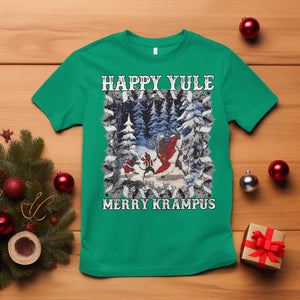 Happy Yule Merry Krampus T Shirt Vintage Krampus Black Cat TS11 Irish Green Print Your Wear
