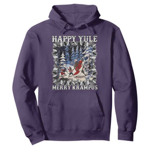 Happy Yule Merry Krampus Hoodie Vintage Krampus Black Cat TS11 Purple Print Your Wear