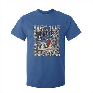 Happy Yule Merry Krampus T Shirt For Kid Vintage Krampus Black Cat TS11 Royal Blue Print Your Wear