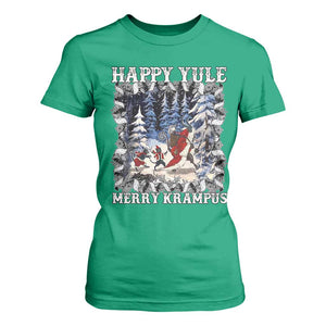 Happy Yule Merry Krampus T Shirt For Women Vintage Krampus Black Cat TS11 Irish Green Print Your Wear