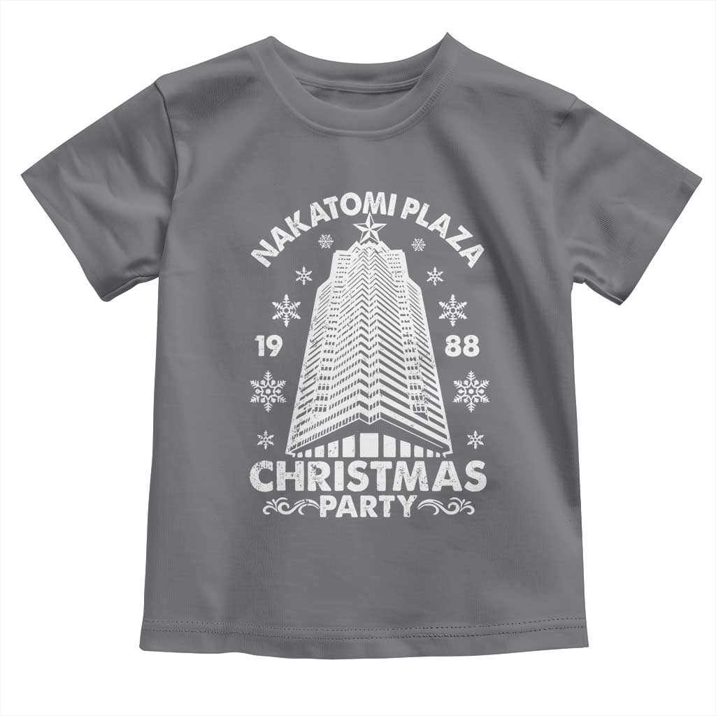 Nakatomi Plaza Baby Shirt Christmas Party 1988 Vintage Snowflake TS11 Charcoal Print Your Wear