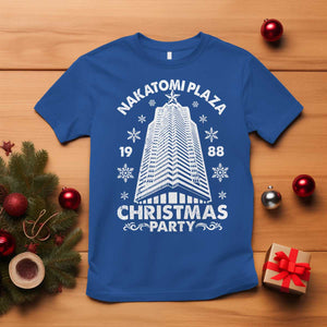 Nakatomi Plaza T Shirt Christmas Party 1988 Vintage Snowflake TS11 Royal Blue Print Your Wear