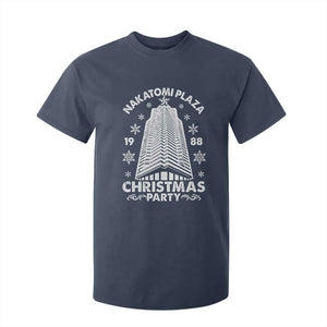 Nakatomi Plaza T Shirt For Kid Christmas Party 1988 Vintage Snowflake TS11 Navy Print Your Wear