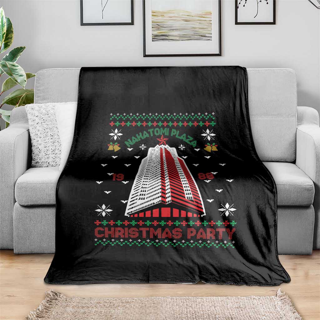 Nakatomi Plaza Throw Blanket Christmas Party 1988 Seasons Greetings TS11 Print Your Wear