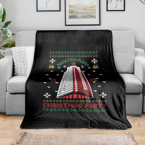 Nakatomi Plaza Throw Blanket Christmas Party 1988 Seasons Greetings TS11 Print Your Wear