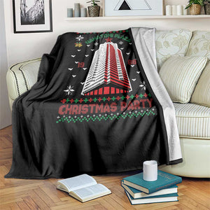 Nakatomi Plaza Throw Blanket Christmas Party 1988 Seasons Greetings TS11 Print Your Wear